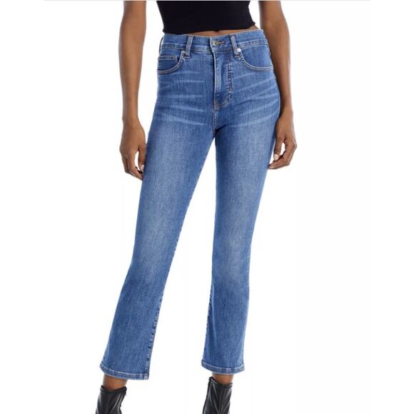 Veronica Beard Women's Carly High Rise Cropped Kick Flare Jeans Sierra 29 Chic - Picture 1 of 8